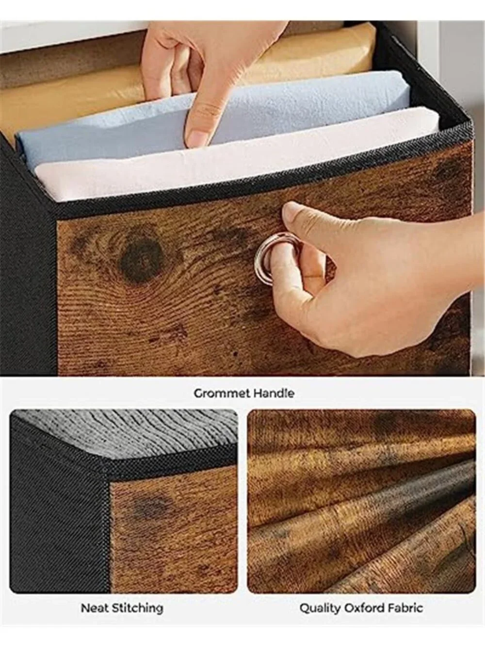 Storage Cubes Foldable Fabric Storage Bins Set of 6